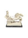 Lorenzo Toni - Roman Gladiator on Chariot Alabaster Statue