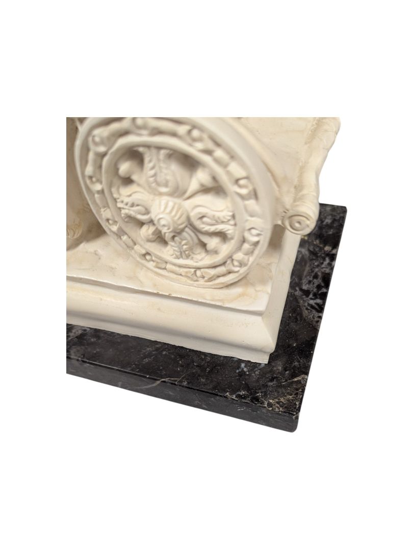 Lorenzo Toni - Roman Gladiator on Chariot Alabaster Statue