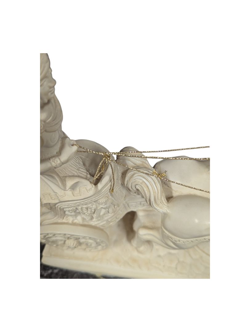 Lorenzo Toni - Roman Gladiator on Chariot Alabaster Statue