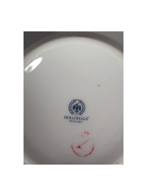 Vintage Hollohaza Hungary Porcelain China Set (set of 3)