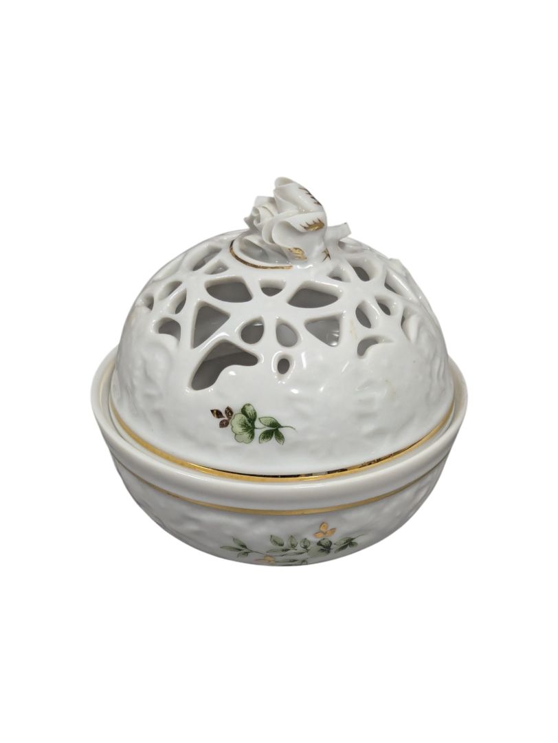 Vintage Hollohaza Hungary Porcelain China Set (set of 3)