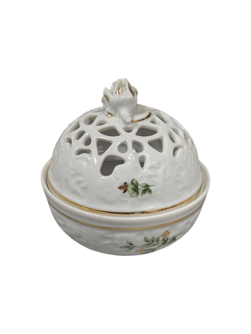 Vintage Hollohaza Hungary Porcelain China Set (set of 3)