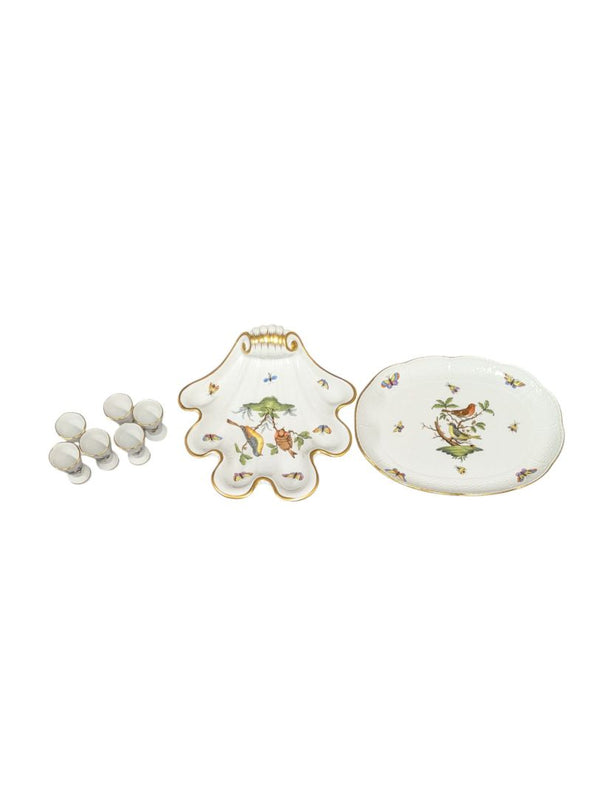 Herend Hungary Rothschild Bird Set (set of 8)
