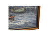Florence Wilkins Furst Fishing Boats Oil Painting