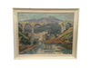 View of Brigde in Palaiseau, Paris Original Oil Painting by Daniel Bekking