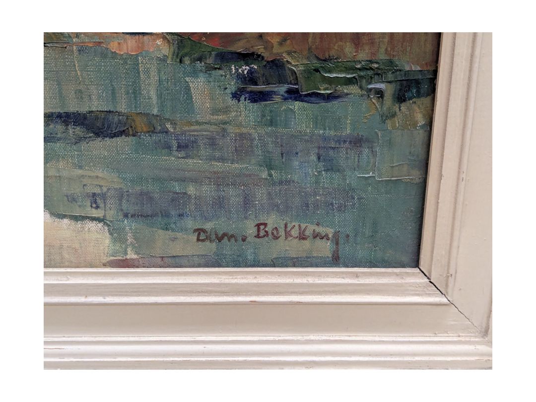 View of Brigde in Palaiseau, Paris Original Oil Painting by Daniel Bekking
