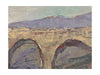 View of Brigde in Palaiseau, Paris Original Oil Painting by Daniel Bekking