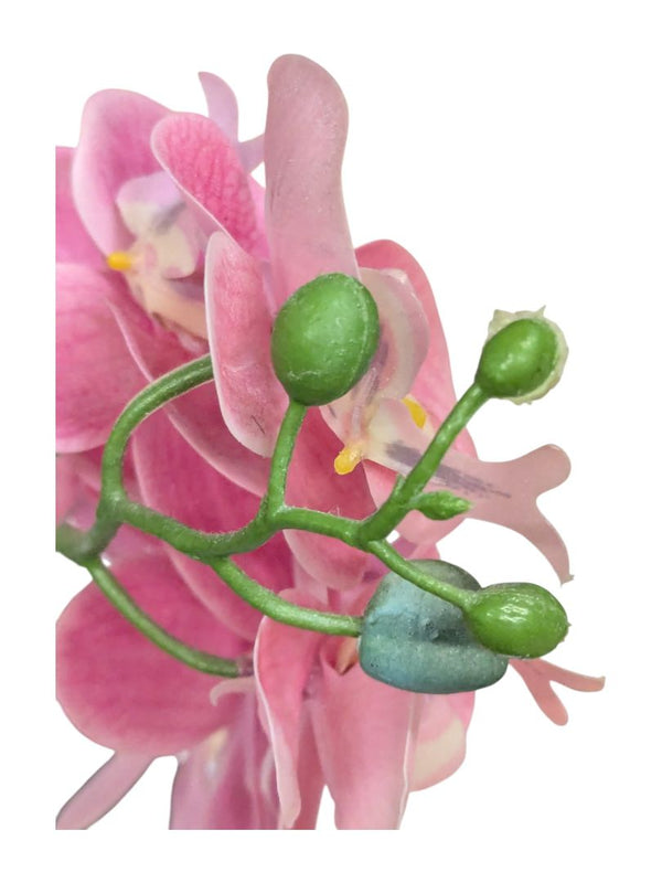Faux Flower Phalaenopsis Orchid in Pot