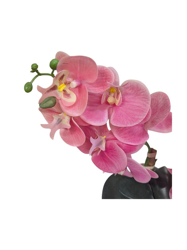 Faux Flower Phalaenopsis Orchid in Pot