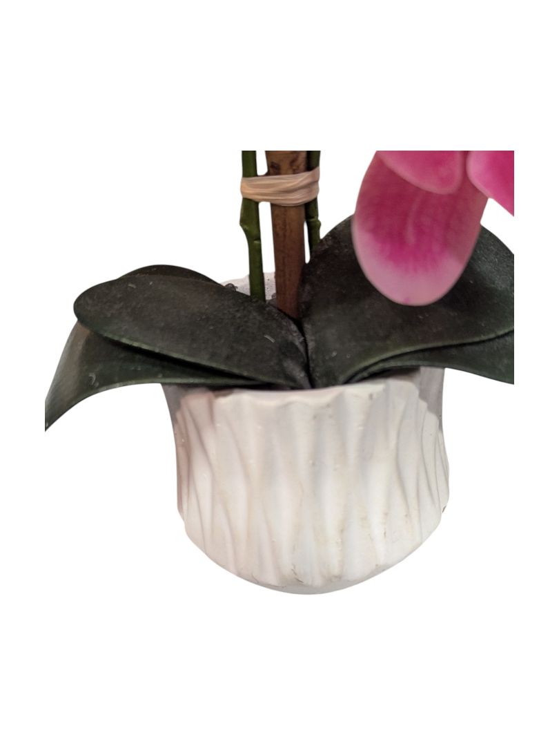 Faux Flower Phalaenopsis Orchid in Pot