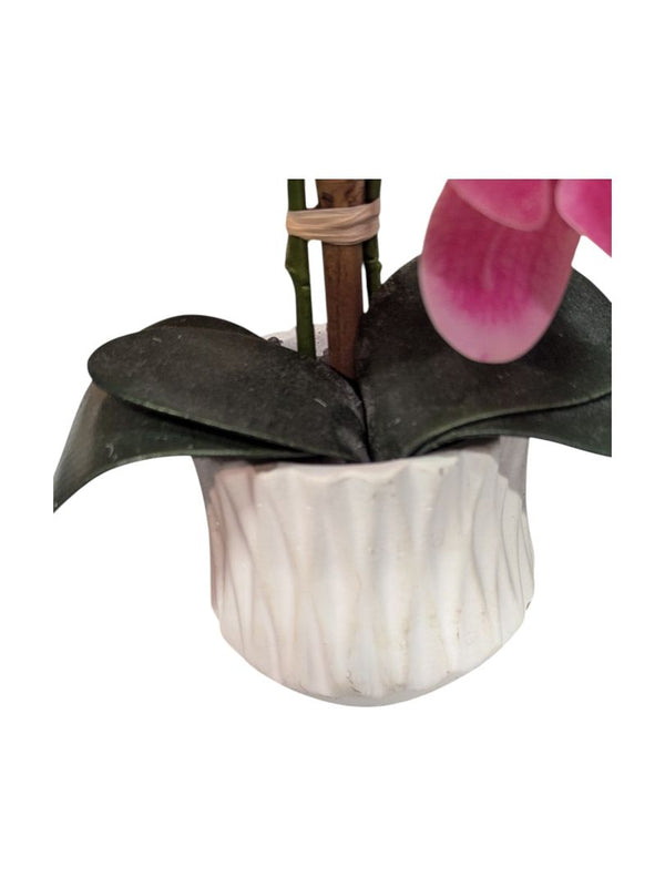 Faux Flower Phalaenopsis Orchid in Pot