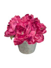 Faux Flower Peony Bundle in Pot
