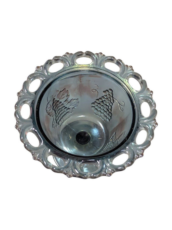 Vintage Indiana Carnival Class Blue Wedding Bowl