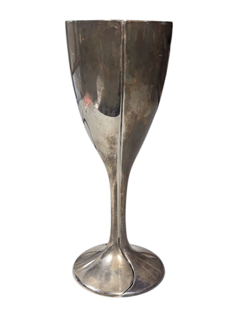 Elegance Sliver Plated Interlocking Heart Goblets