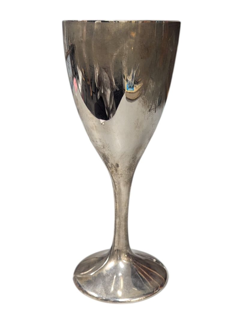 Elegance Sliver Plated Interlocking Heart Goblets