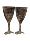 Elegance Sliver Plated Interlocking Heart Goblets