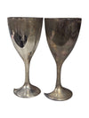 Elegance Sliver Plated Interlocking Heart Goblets