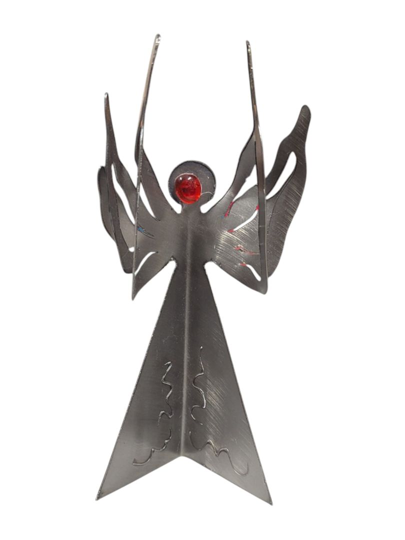 Metal Flying Angle 6'' Sculpture