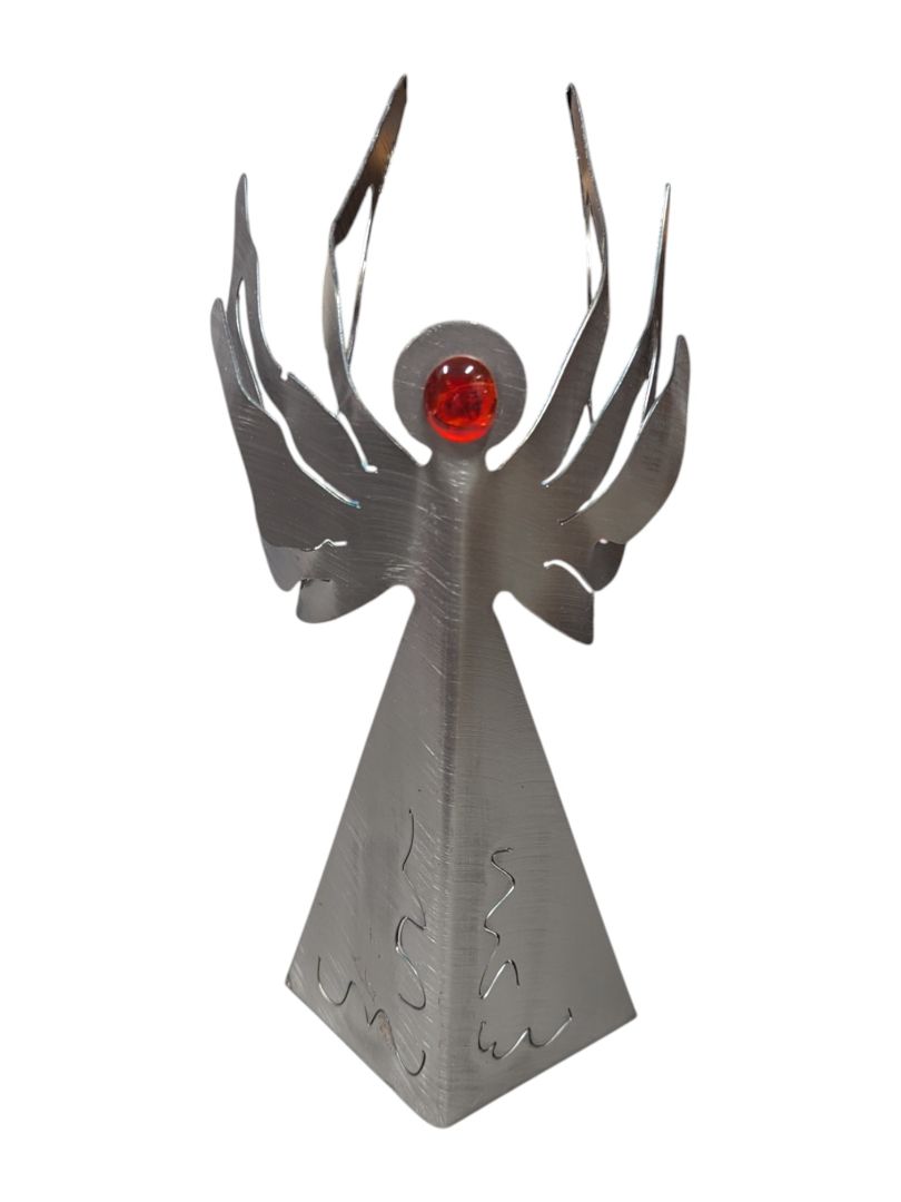 Metal Flying Angle 6'' Sculpture