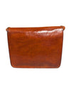 Vintage 70s Handmade Crossbody Leather Satchel Handbag