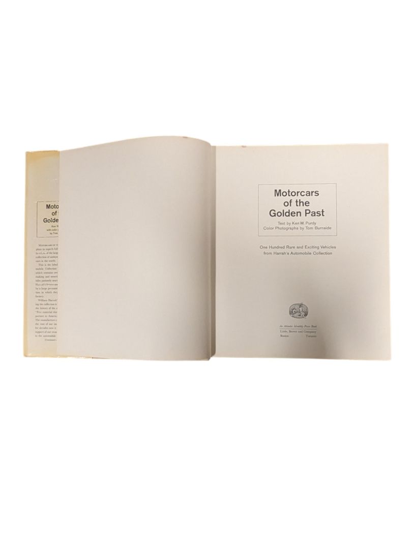 Motorcars of the Golden Past Hardcover Book