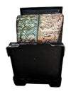 Pair of Lightweight Green & Golden Colour Metal Planter