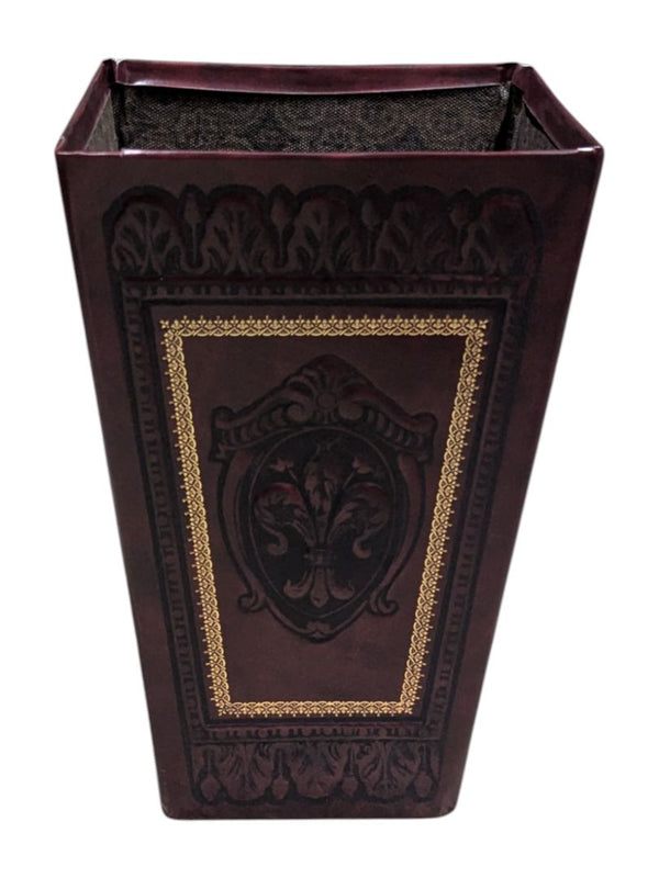 Faux Leather Italy Style Portable Basket