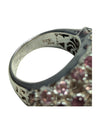 Garnet and Silver Ring Size 7 w/ COA