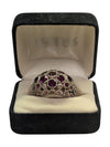 Garnet and Silver Ring Size 7 w/ COA