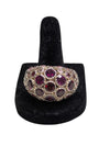 Garnet and Silver Ring Size 7 w/ COA