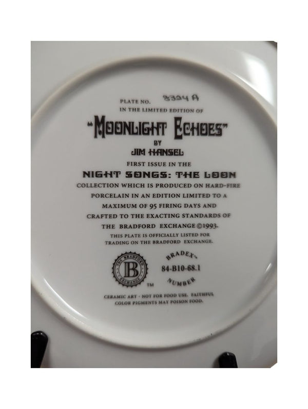 "Midnight Echos" Collector's Plate by Jim Hansel
