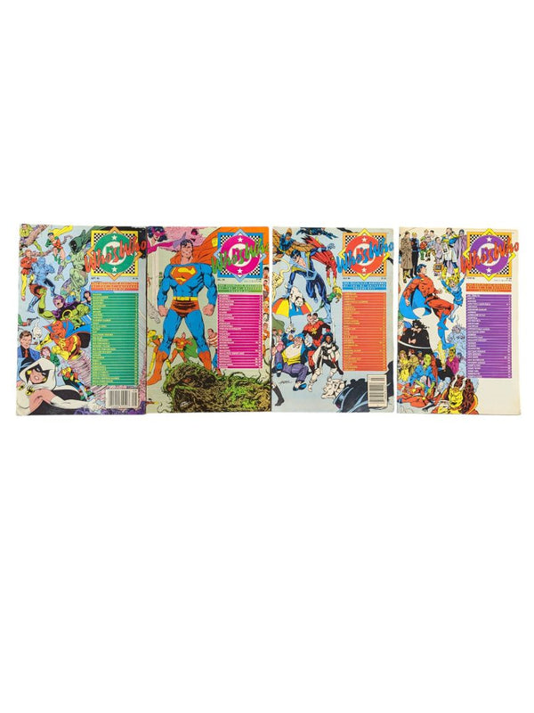 Set of 4 Who's Who 1986 Comic