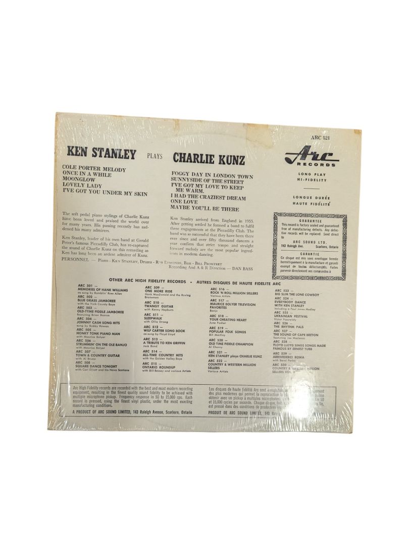 Ken Stanley Plays Charlie Kunz LP