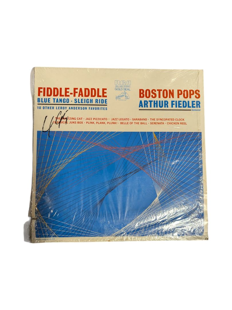 Boston Pops / Arthur Fiedler – Fiddle-Faddle, Blue Tango, Sleigh Ride & Other Leroy Anderson Favorites LP