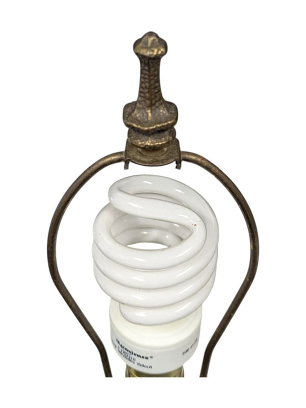 Vintage 23" Carved Marble Classic Style Table Lamp