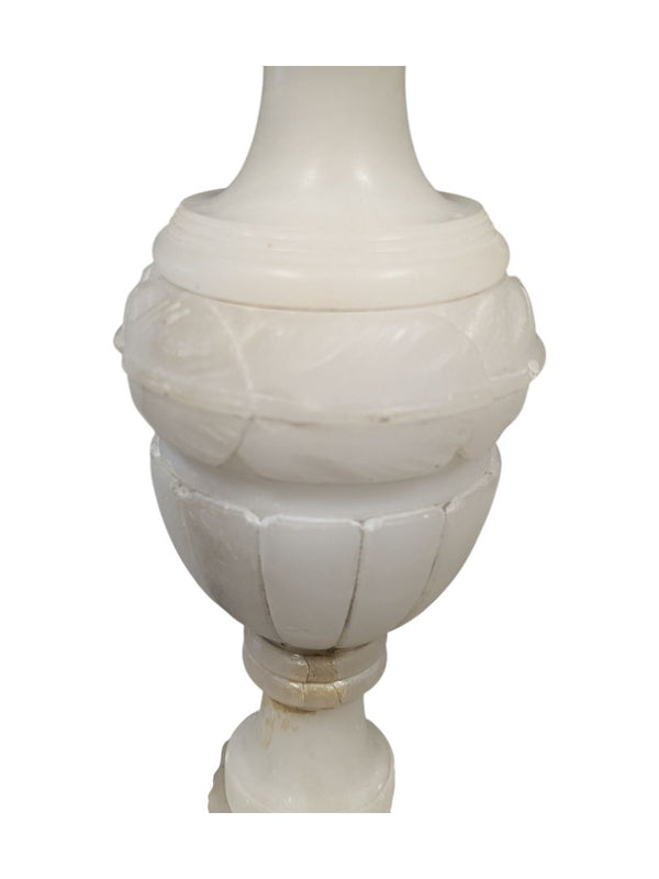 Vintage 23" Carved Marble Classic Style Table Lamp
