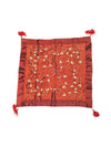 Embroidered Red Tablecloth with Tassels