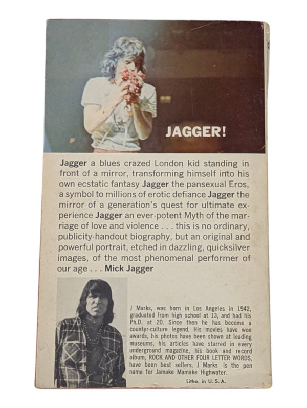 Vintage Paperback Mick Jagger by J. Marks Book