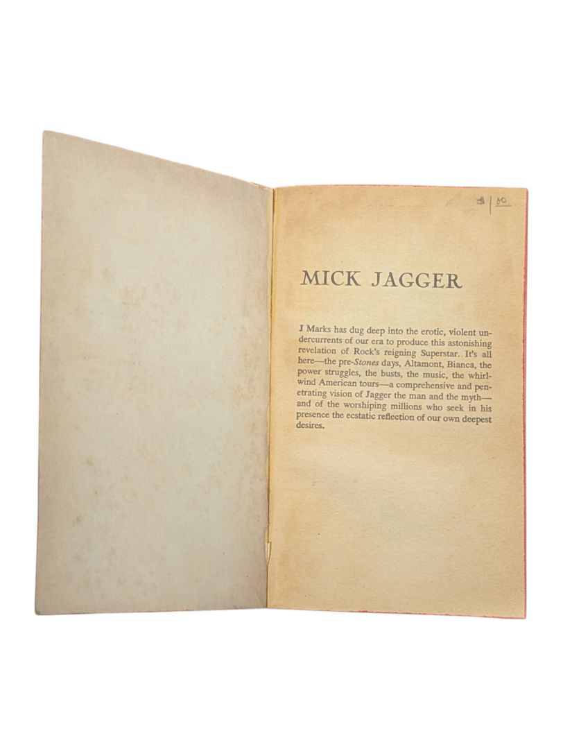 Vintage Paperback Mick Jagger by J. Marks Book