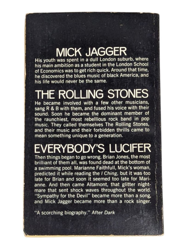 Vintage Paperback Mick Jagger: Everybody’s Lucifer Book