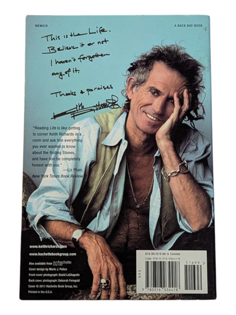 Life Keith Richards Trade Paperback Book