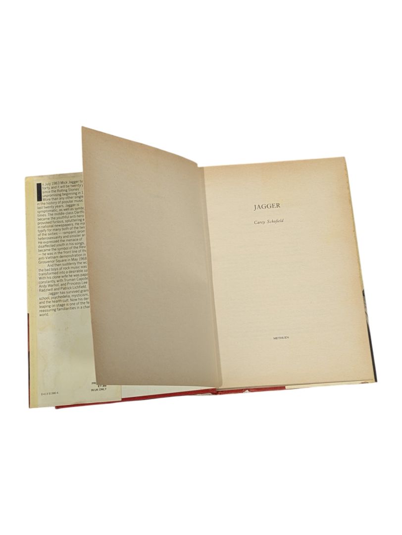 Jagger Carey Schofield First Edition Hardcover Book