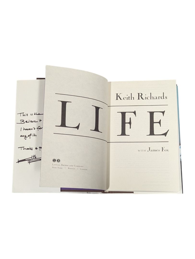 Keith Richards Life with James Fox Hardcover Book