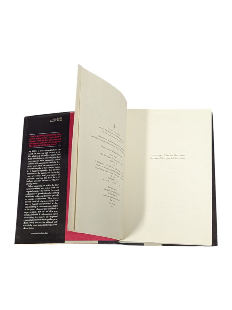 Rolling Stone Magazine: The Uncensored History Robert Draper First Edition Hardcover Book