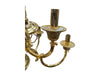 Vintage Brass Gold plated Italian 9 Candle Style Light Chandelier