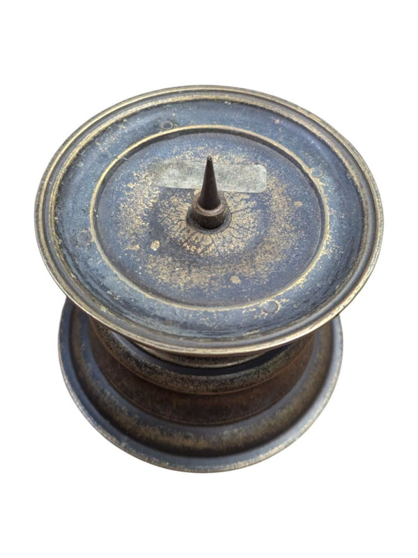 Set of 3 Decorative Pillar Candle Holders with Candles