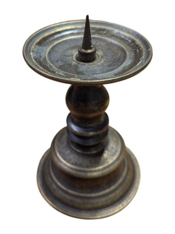 Set of 3 Decorative Pillar Candle Holders with Candles