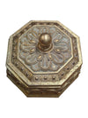 Ornate Octagonal Wood Trinket Box with Lid