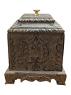 Decorative Rectangular Lidded Box with Ornate Relief Design