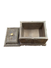 Decorative Rectangular Lidded Box with Ornate Relief Design